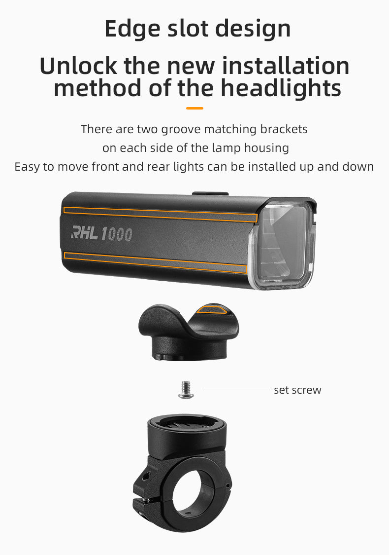 ROCKBROS Bike Front Headlight RHL1000LM