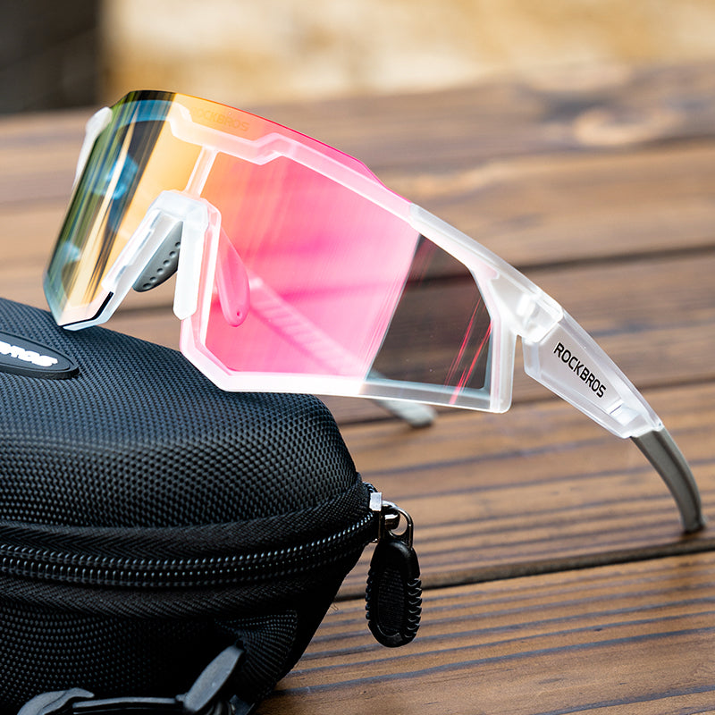 ROCKBROS Photochromic Goggle Cycling Sunglasses Sport Road Mountain Bike Glasses