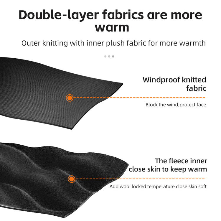 ROCKBROS Winter Thermal Balaclava Full Face Mask Windproof Cycling Neck Warmer