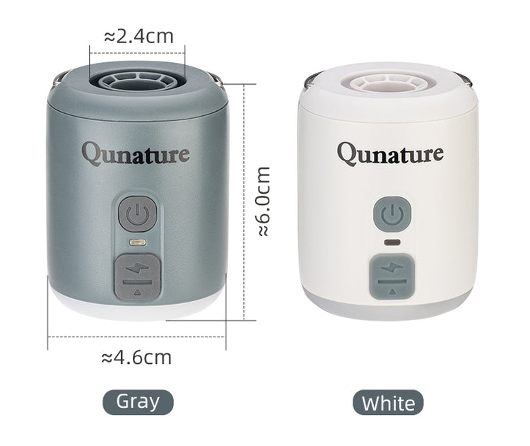 Qunature Mini Portable Outdoor Inflator Pump Portable Air Pump With Light Type-C