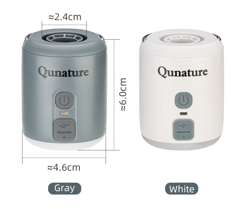 Qunature Mini Portable Outdoor Inflator Pump Portable Air Pump With Light Type-C