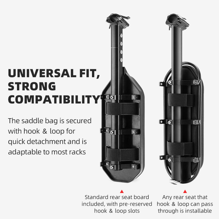 ROCKBROS MTB Mountain Bike Rear Seat Bag 5L Expandable Cycling Bicycle Saddle/Rack Bag