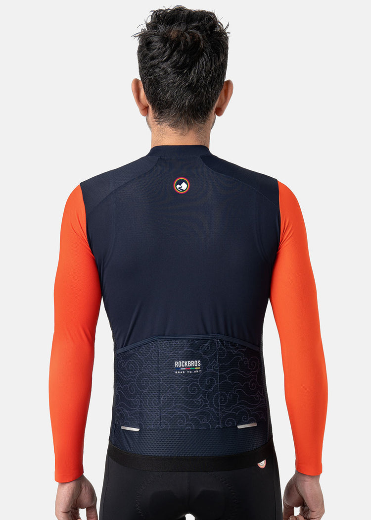 【ROAD TO SKY】ROCKBROS Men's Long-Sleeve Cycling Jersey