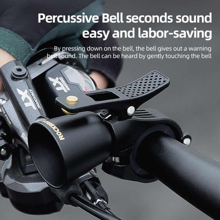 ROCKBROS Bike Bell Classic Bicycle Bell Mountain Bike Bells for Adults with Loud Sound and Fit for 0.87-1.25in/22.2-31.8mm Bicycle Handlebars