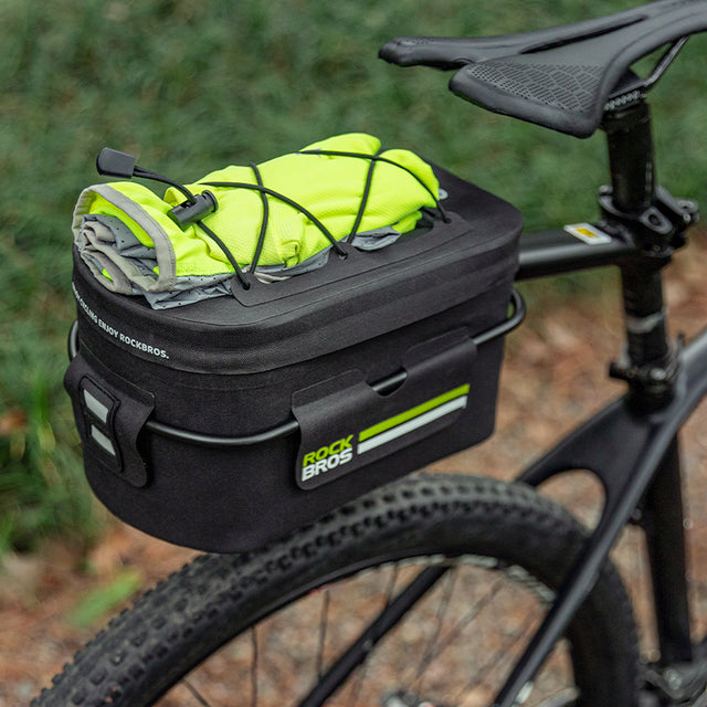 ROCKBROS Bicycle Rear Rack Pannier Bag 6L Waterproof Bike Trunk Bag Storage Bag