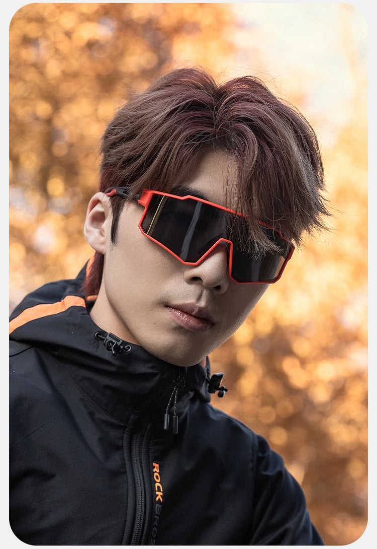ROCKBROS Cycling Sunglasses Photochromic/Polarised Bicycle Riding Sports Glasses UV400