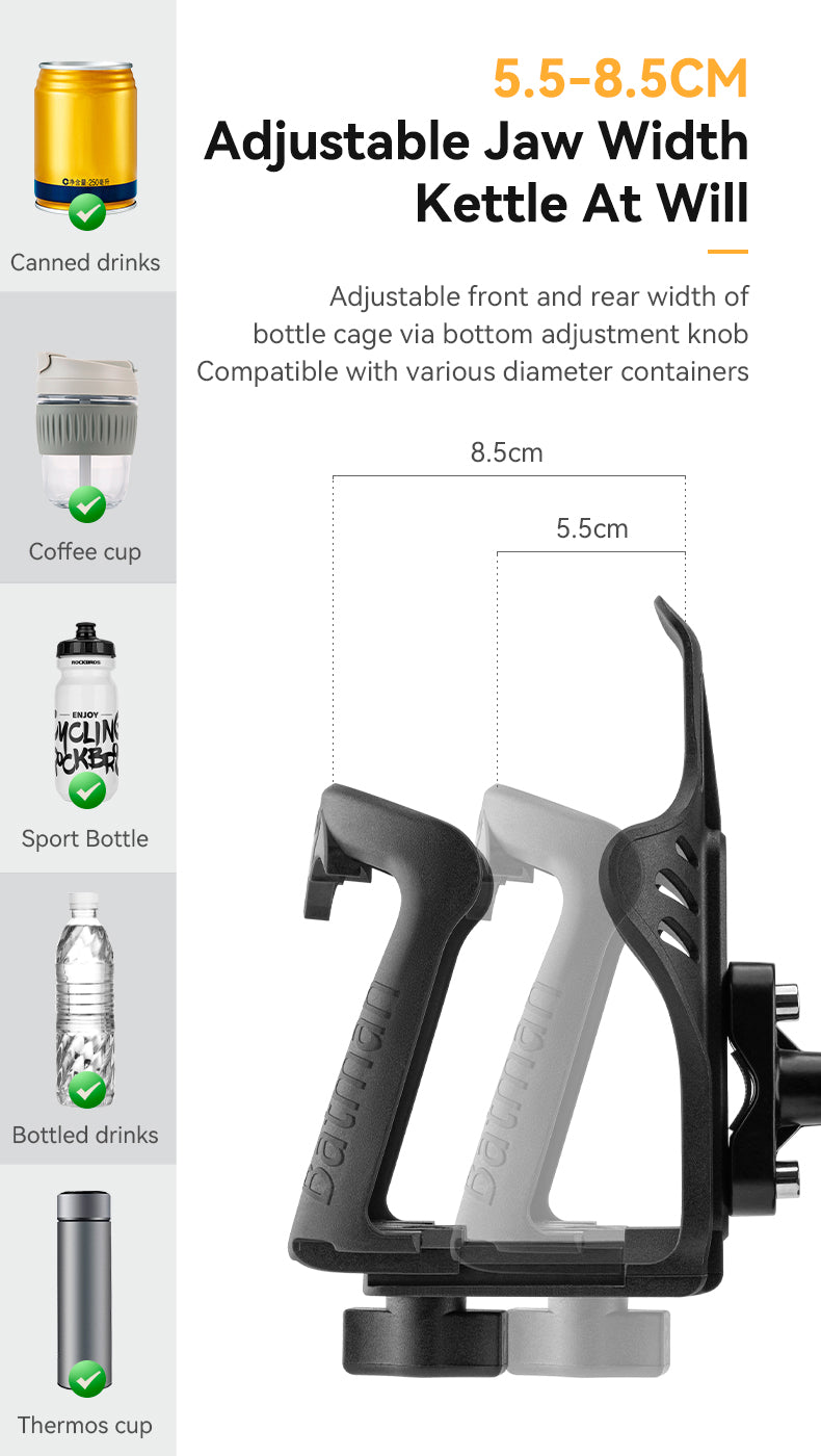 ROCKBROS Motorcycle Bottle Mount Holder Bicycle Water Bottle Cage MTB Road Bike Kettle Bracket