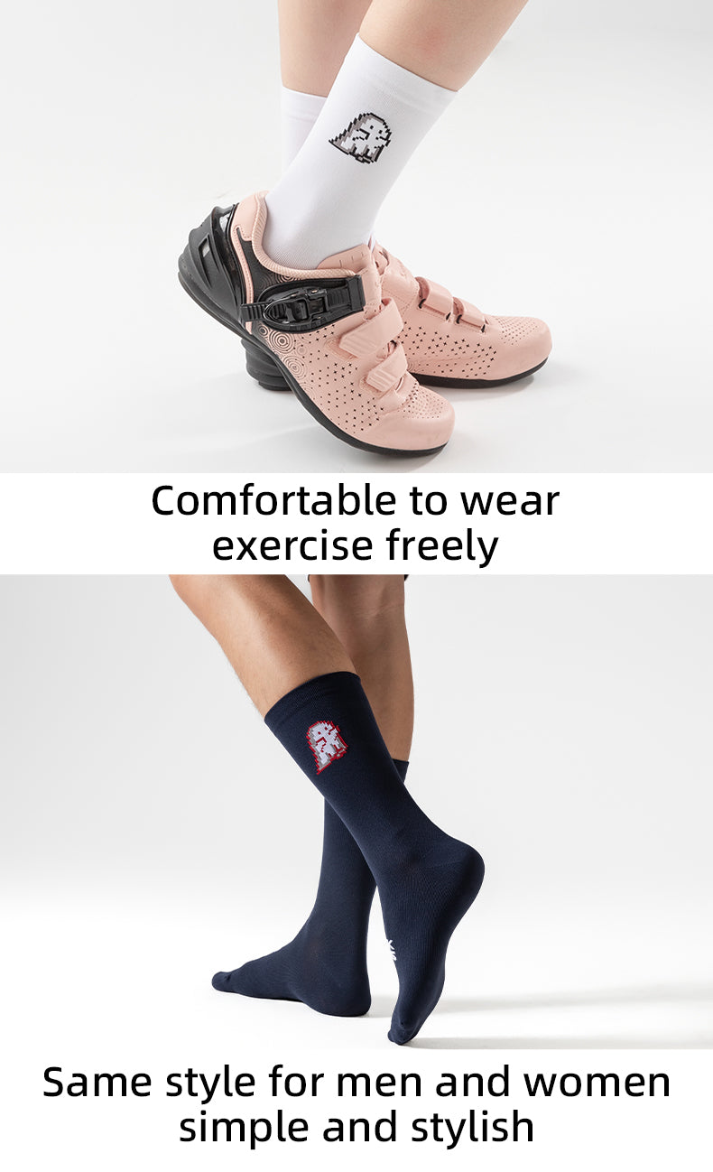 ROCKBROS Cycling Socks High Elastic Breathable Men Women Running Biking Football Basketball Outdoor Professional Sports Racing Socks