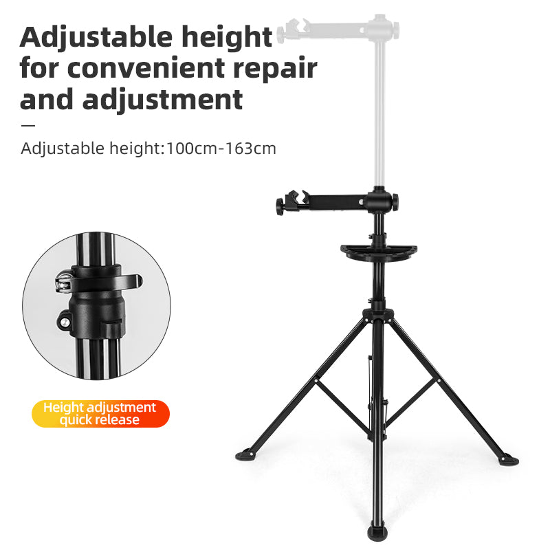 ROCKBROS Foldable Bike Repair Stand With Tool Tray Bicycle Mechanic Work Stand
