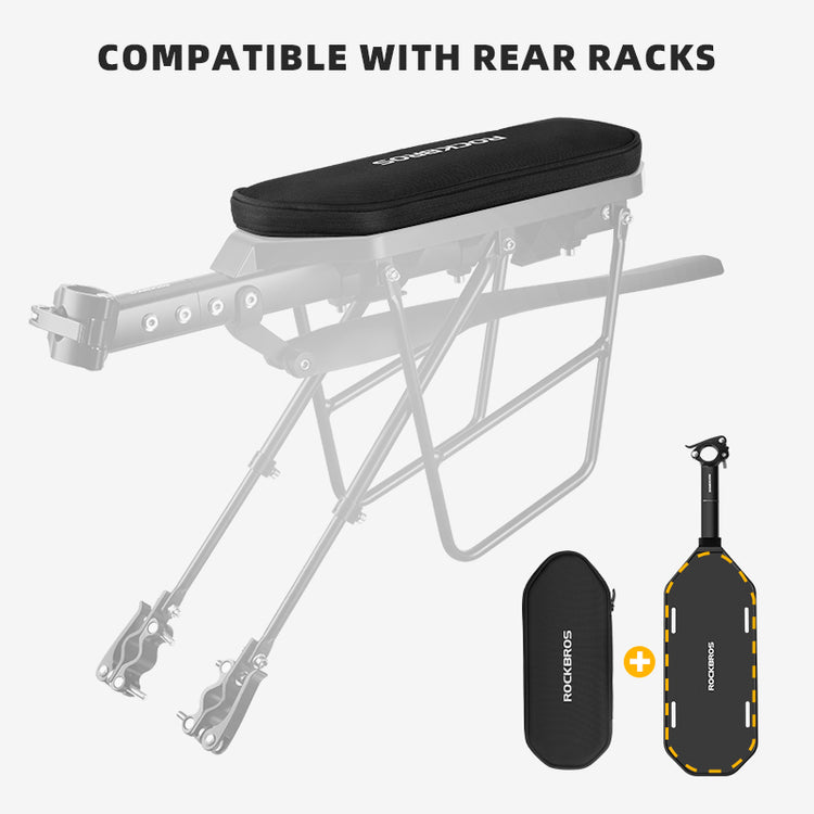 ROCKBROS MTB Mountain Bike Rear Seat Bag 5L Expandable Cycling Bicycle Saddle/Rack Bag
