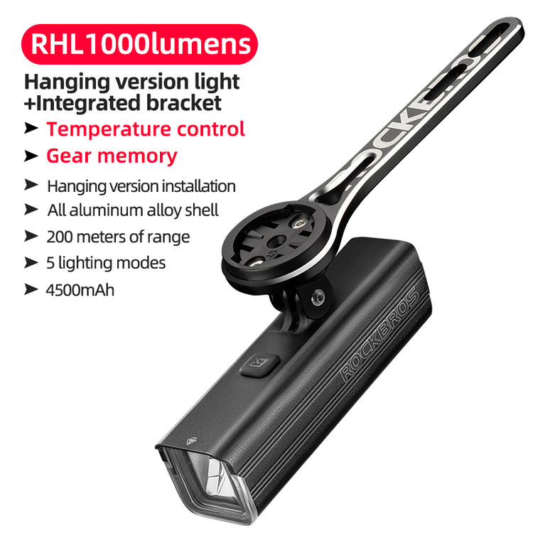 ROCKBROS RHL1000D/RHL1500D Hoisting Headlight for Bike