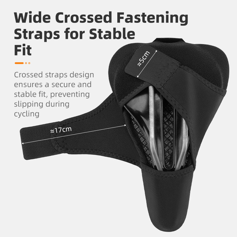 ROCKBROS Bicycle Bike Saddle Seat Cover Silicone Gel Shockproof Breathable