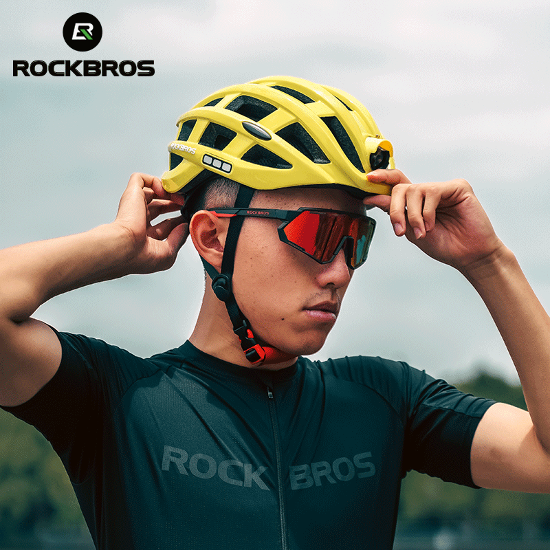 RockBros MTB Road Bike Helmet Light Outdoor Night Cycling Ultralight EPS