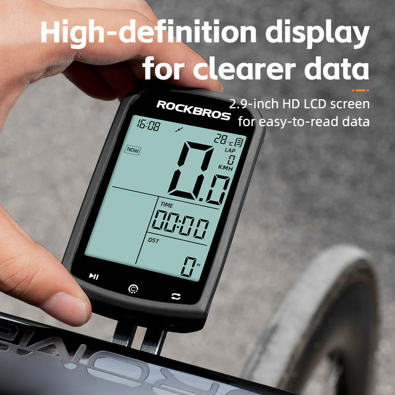 ROCKBROS Bike Computer ANT+ Bluetooth Waterproof GPS/BDS/Galileo Position System