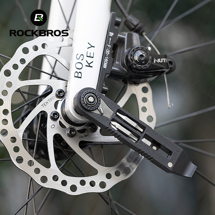 ROCKBROS Bike Bicycle Tire Lever Portable Multi-function Hex Wrench Spoke Hook Tool Kit