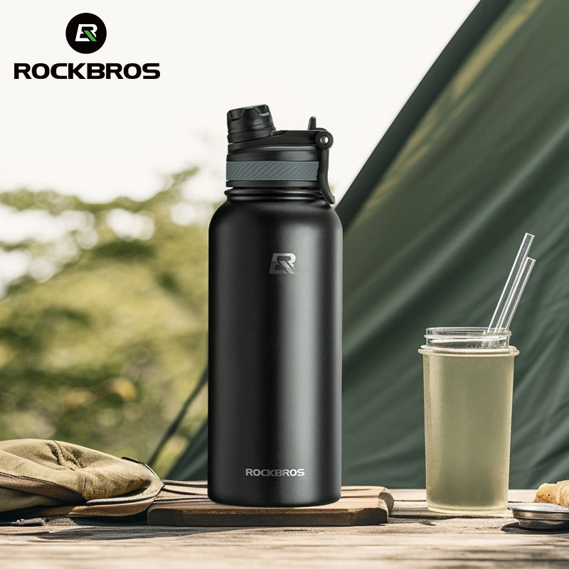 ROCKBROS Bicycle Cycling Insulated Water Bottle Stainless Steel Drink Cup