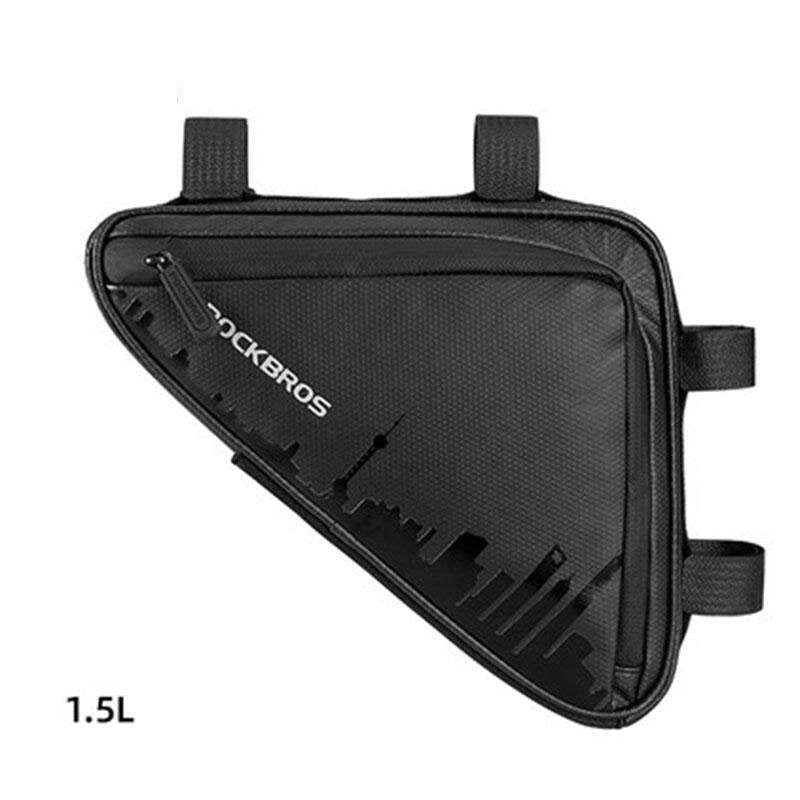 RockBros Triangle Frame Bag: 1.5L Storage with Side Pockets