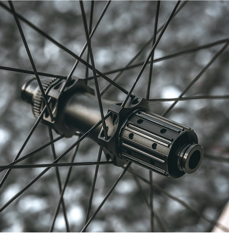 ROCKBROS Road Bike Carbon Fiber Wheelset 50mm Rim Disc Brake 700C Bike Wheels Clincher/Tubeless