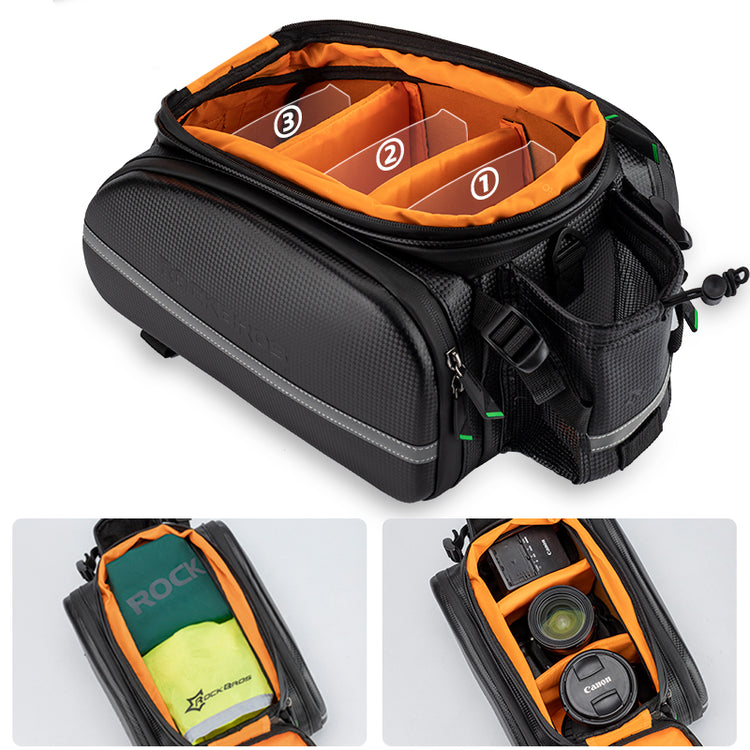 ROCKBROS Deluxe Bicycle Pannier Bike Bag with Extendable Compartments