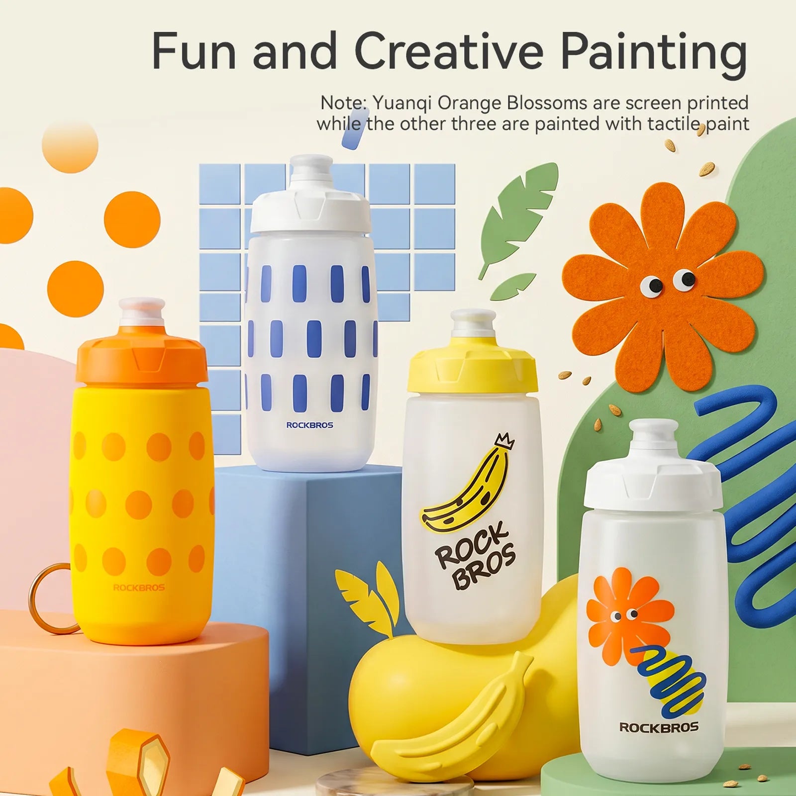 ROCKBROS Kids Bike Water Bottle Available in Multiple Colours.
#options_Mandarin Bobo