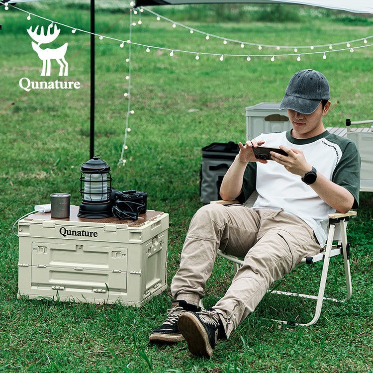 Qunature Folding Camping Storage Box Outdoor Traveling Picnic Container 26/60L