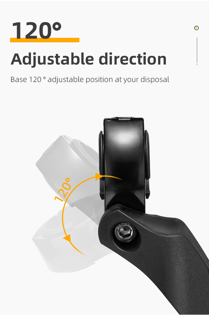 ROCKBROS Bike Handlebar Rear View Mirror 360° Rotation Adjustable