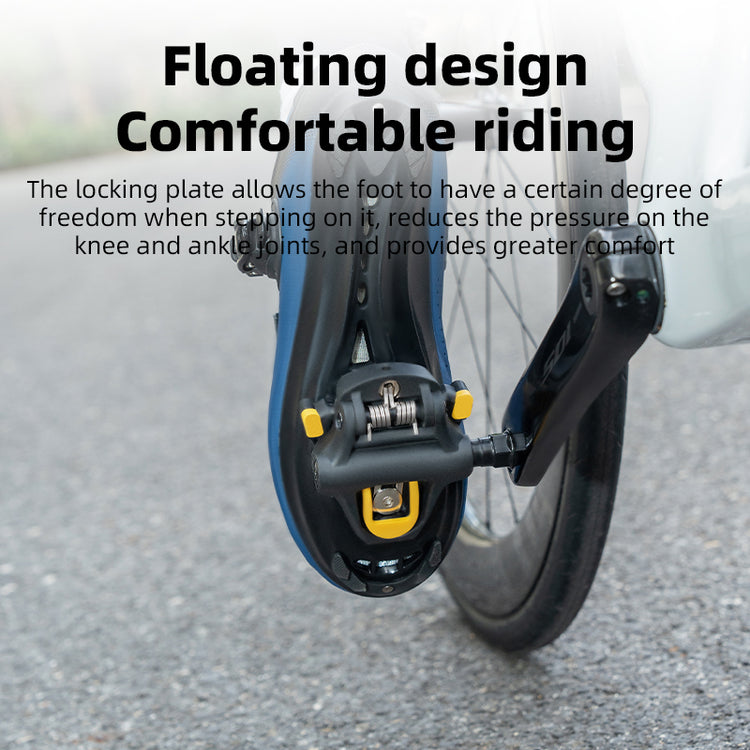 ROCKBROS Road Bike Bicycle Pedals Cleats Set 6 Degree Float For Shimano SPD
