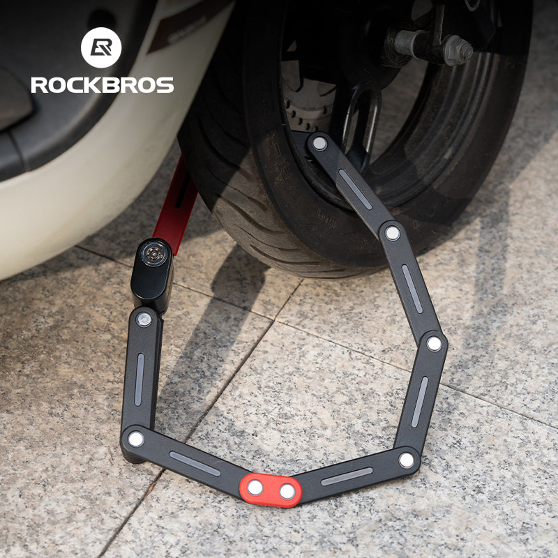ROCKBROS Portable Bicycle Bike Folding Lock With Bracket