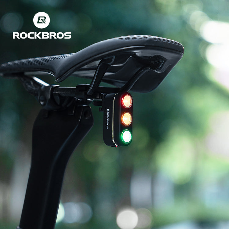 ROCKBROS Bicycle Bike Rear Light Red Yellow Green 3 Colors Cycling Warning Light