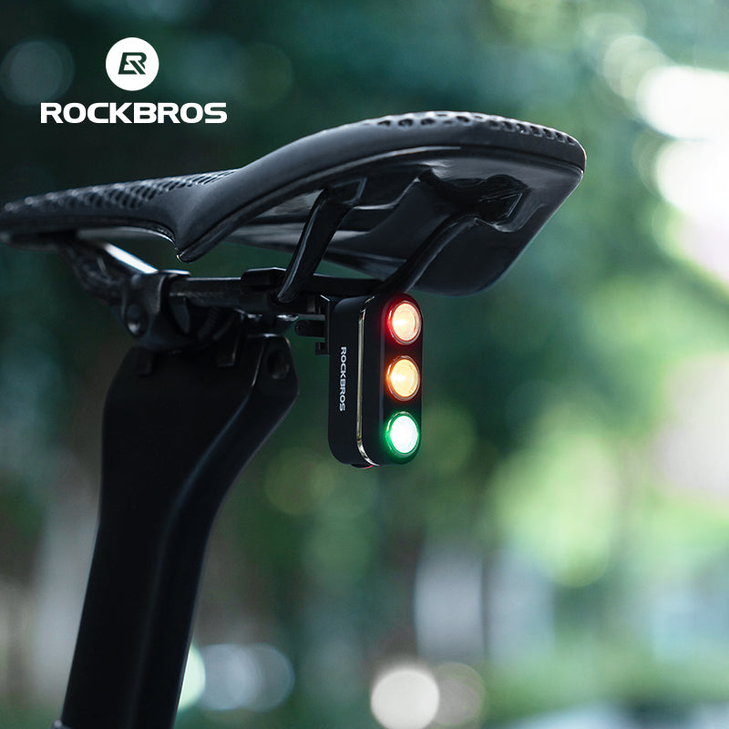 ROCKBROS Bicycle Bike Rear Light Red Yellow Green 3 Colors Cycling Warning Light