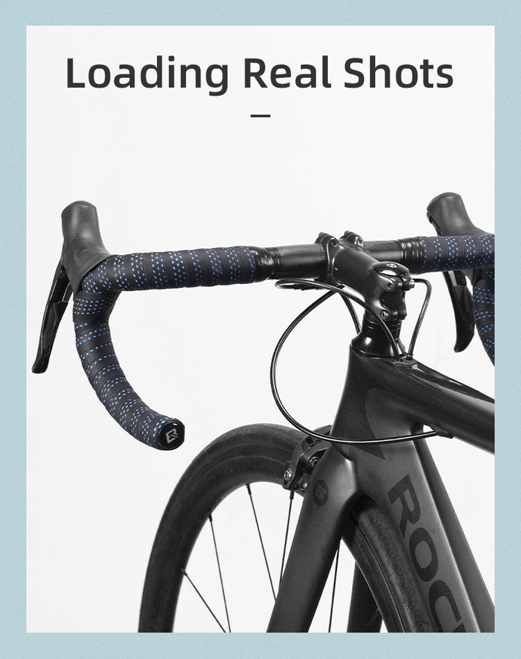 ROCKBROS Handlebar Tape PU Eva Anti-slip Wrap Soft Breathable Shockproof Road Tape End Bar MTB Bicycle Grips Cycling Accessories
