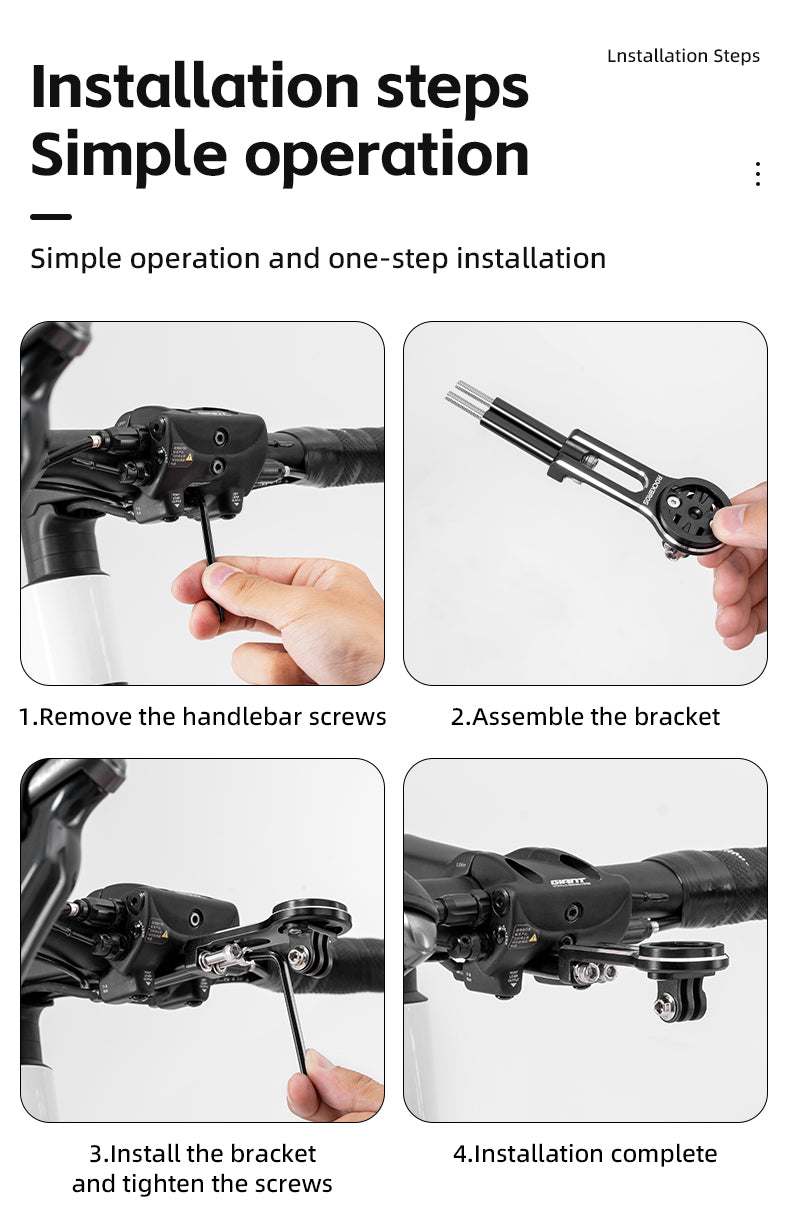 ROCKBROS Bike Bicycle GPS Computer Sports Camera Stem Mount For Giant PCR Series