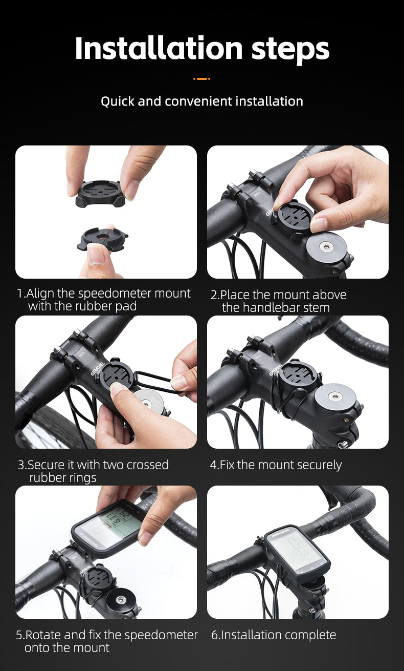 ROCKBROS Bike Computer ANT+ Bluetooth Waterproof GPS/BDS/Galileo Position System