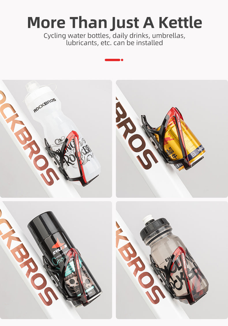 ROCKBROS MTB Bike Bottle Cage Cycling Bicycle Water Bottle Holder Gradient PC