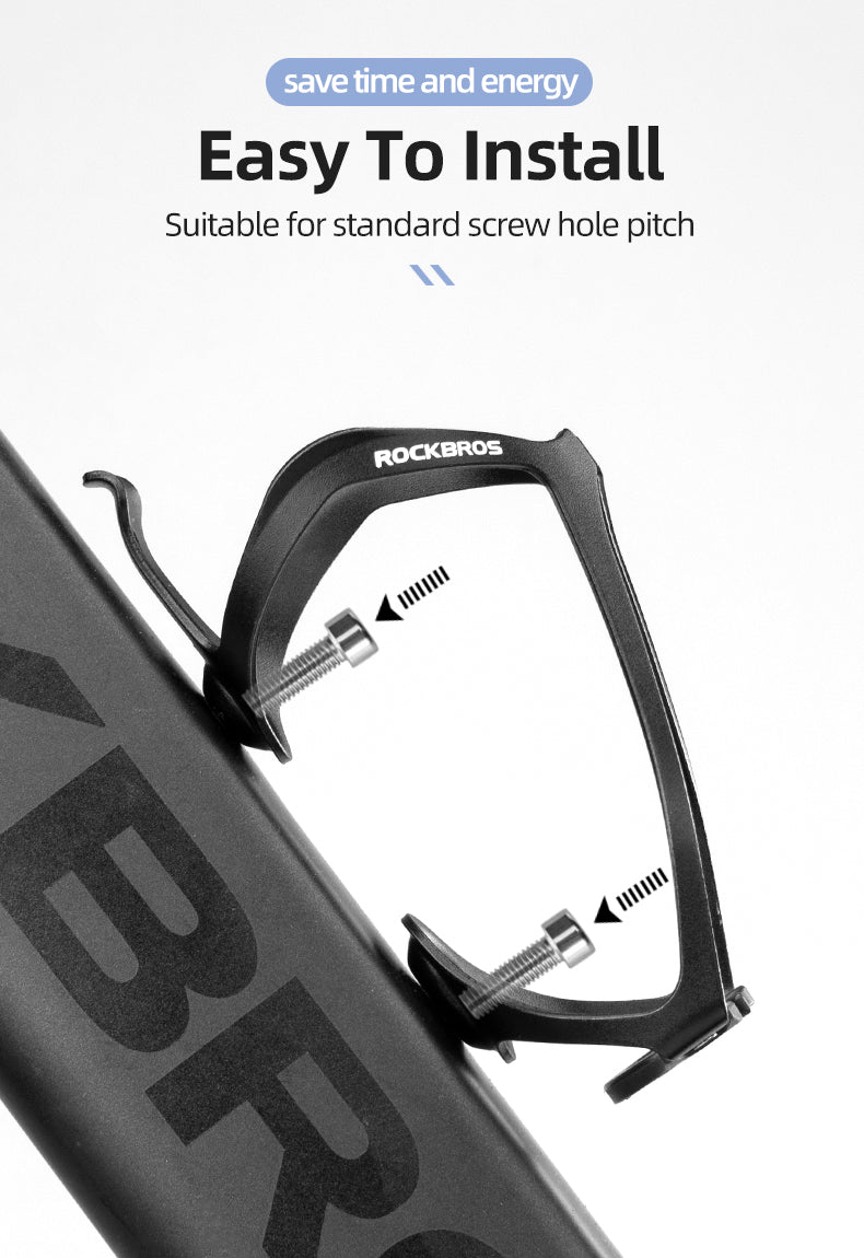 ROCKBROS Bike Water Bottle Holder Lightweight Bicycle Water Bottle Cage Aluminum Alloy Bike Cup Holder