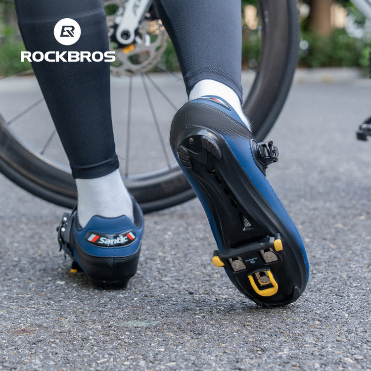 ROCKBROS Road Bike Bicycle Pedals Cleats Set 6 Degree Float For Shimano SPD