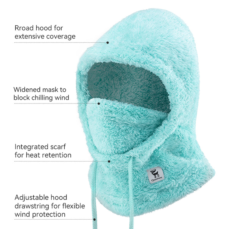 Qunature Ski Full Face Mask Thermal Windproof Neck Warmer Winter Outdoor Sports Unisex