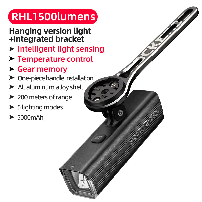 ROCKBROS RHL1000D/RHL1500D Hoisting Headlight for Bike