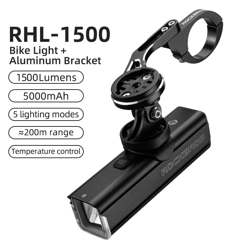 ROCKBROS Smart Sensor Bike Headlight RHL1500