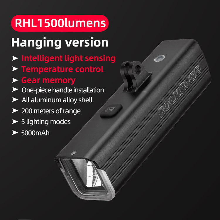 ROCKBROS RHL1000D/RHL1500D Hoisting Headlight for Bike
