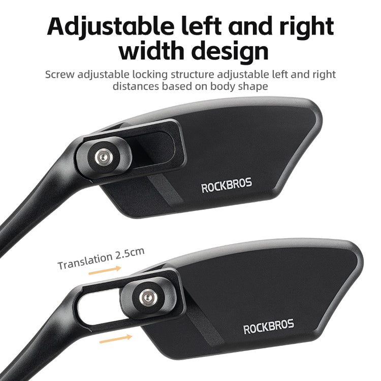 ROCKBROS Bicycle Cycling Rearview Mirror 360° Rotatable Bike Handlebar Mirror