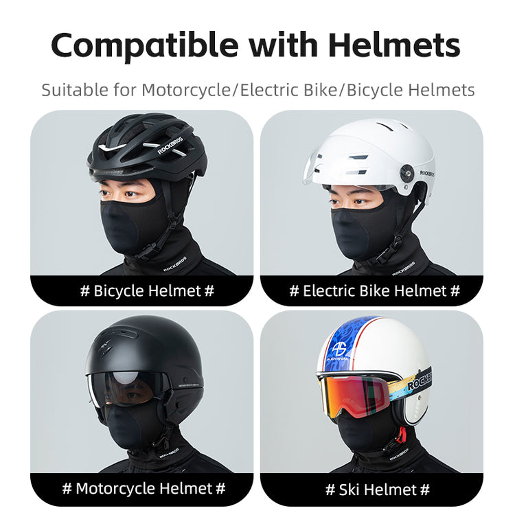 ROCKBROS Winter Thermal Cycling Balaclava Face Mask Breathable Elastic Headgear