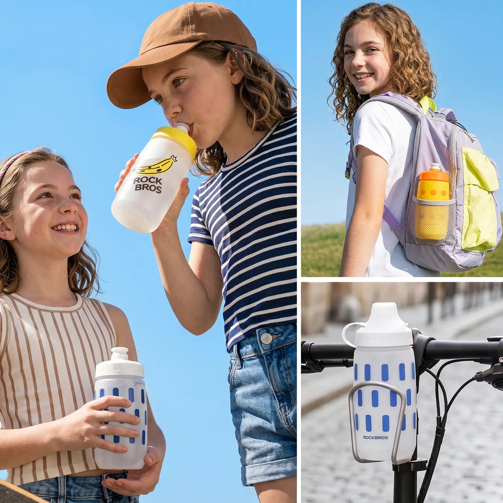 ROCKBROS Kids Bike Water Bottle Available in Multiple Colours.
#options_Vibrant Orange Cloud