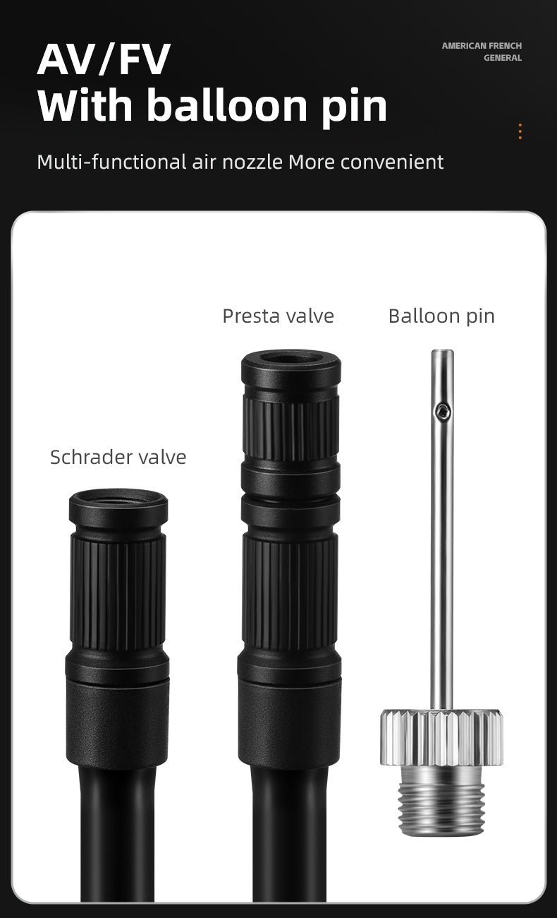 ROCKBROS Electric Bike Pump with Digital Display Schrader/Presta Valve