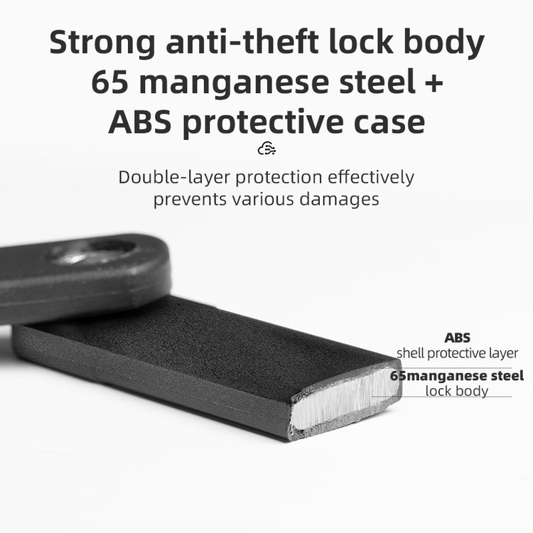 ROCKBROS Bicycle Lock Bike Smart Bluetooth Fingerprint Folding Locks MTB Waterproof Anti-Thief Manganese Steel Locks For Cycling