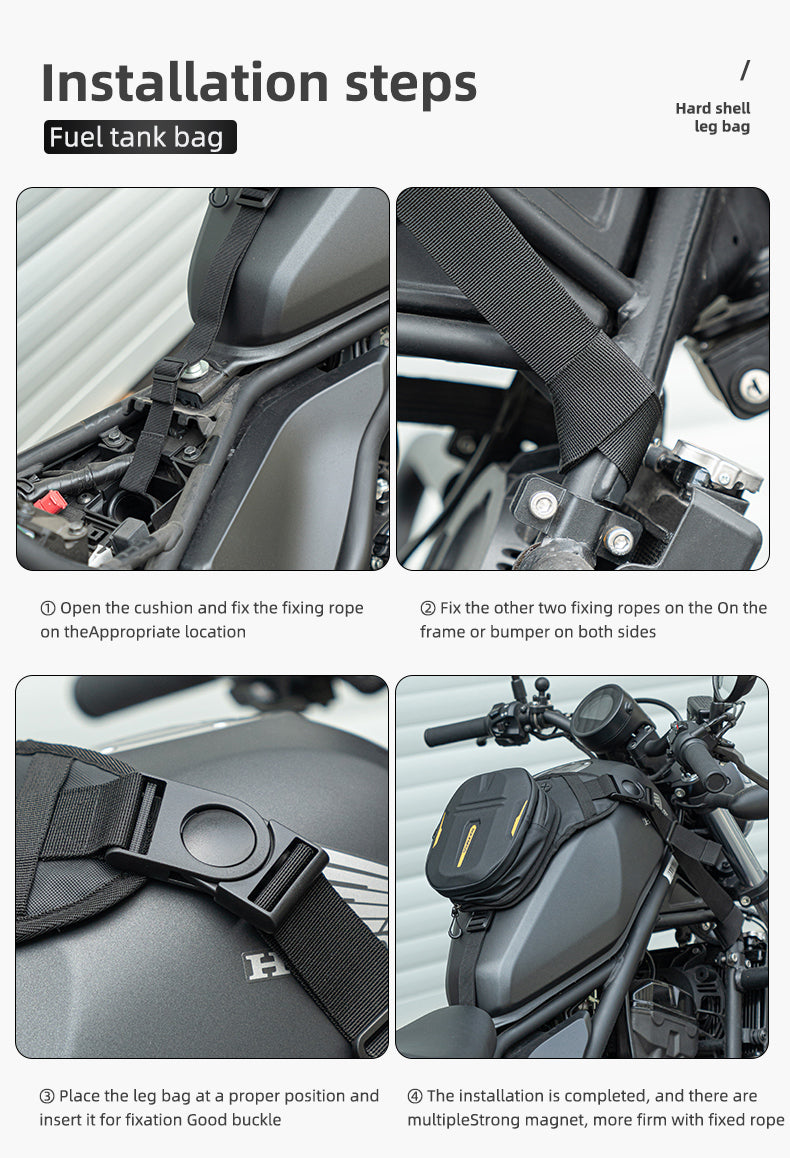 ROCKBROS Waterproof Motorcycle Leg Bag: Multifunctional Magnetic Backpack