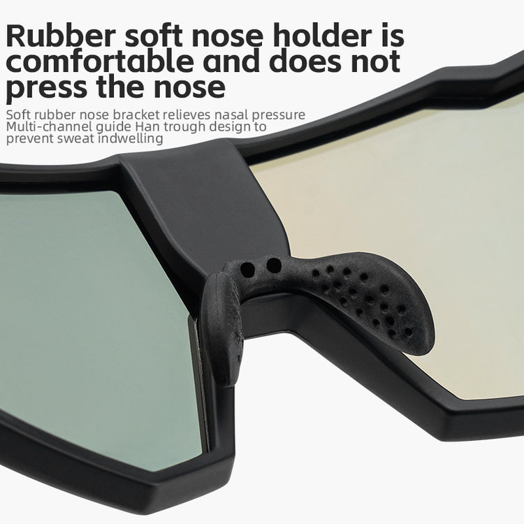 ROCKBROS Cycling Photochromic Electronic Colour Changing Sunglasses Clear