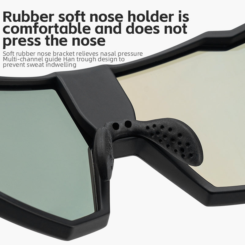 ROCKBROS Cycling Photochromic Electronic Colour Changing Sunglasses Clear