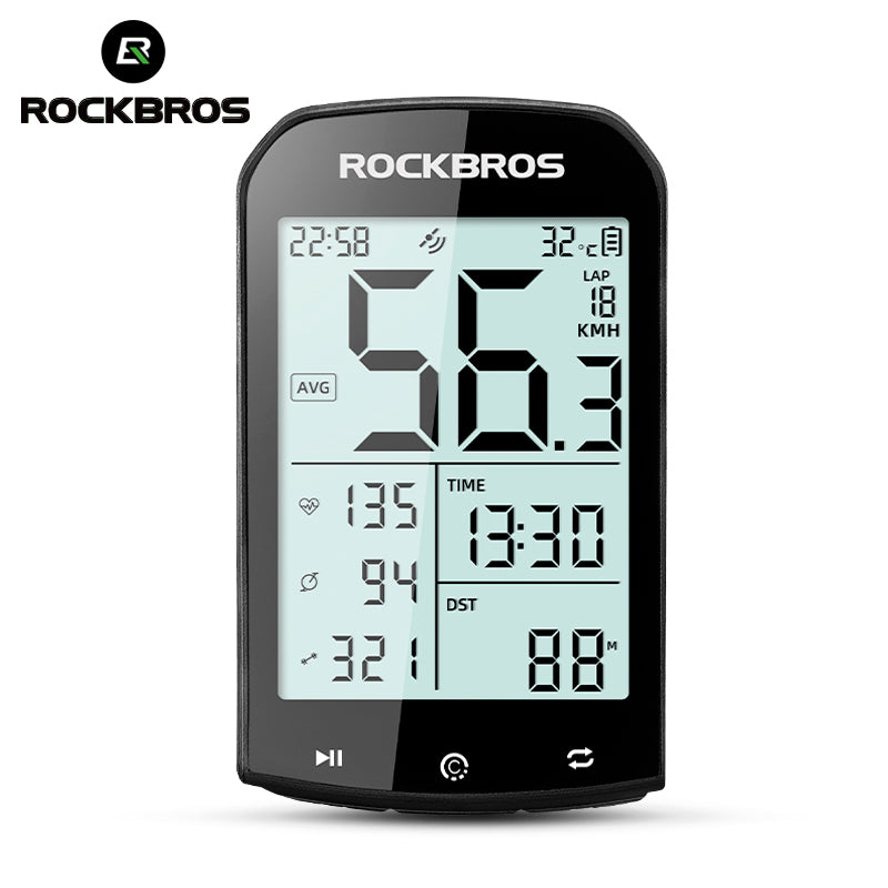 ROCKBROS Bike Computer ANT+ Bluetooth Waterproof GPS/BDS/Galileo Position System