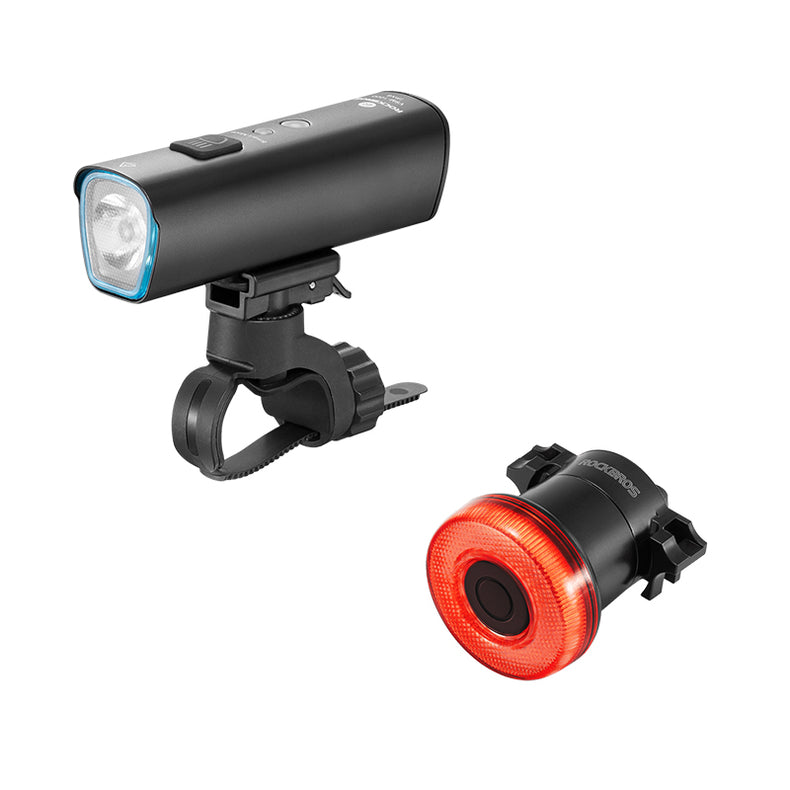 ROCKBROS 1000 Lumen Front Bike Light V9M-1000 + Smart Bike Brake & Tail Light 24520007001
